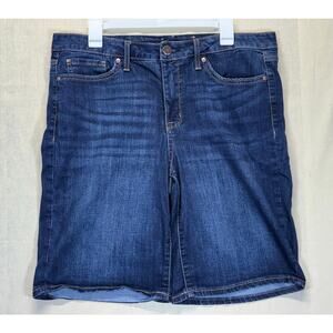 7 For All Mankind Denim Shorts dark wash size 14